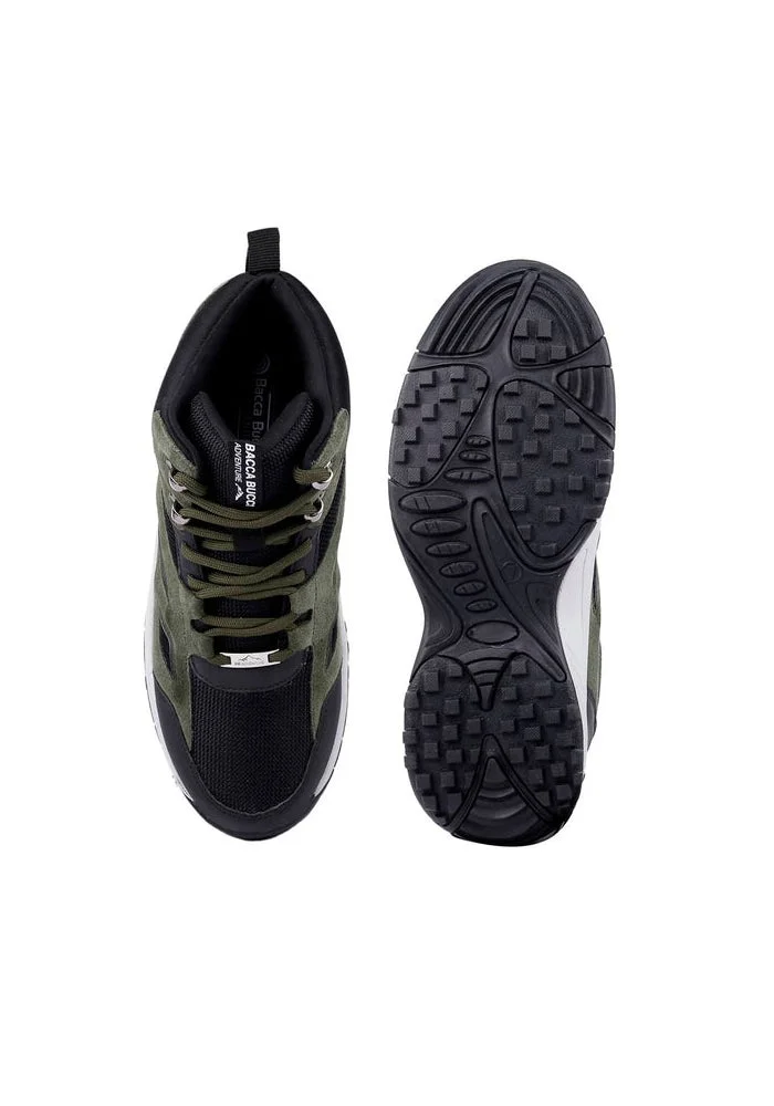 Bacca Bucci Forest Green Stompster Adventure Boots for Men | Best Price UAE